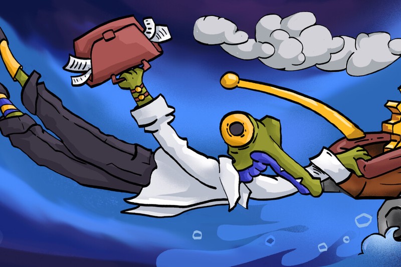 A Completely Fictional Story About a City Inside a Whale promotional artwork