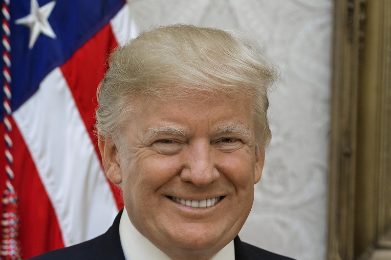 President Donald Trump in an official White House portrait