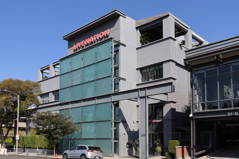 Live Nation Entertainment headquarters office building in Beverly Hills, California