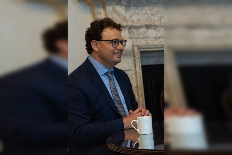 Dario Amodei, CEO of Anthropic, at a meeting in 10 Downing Street, London