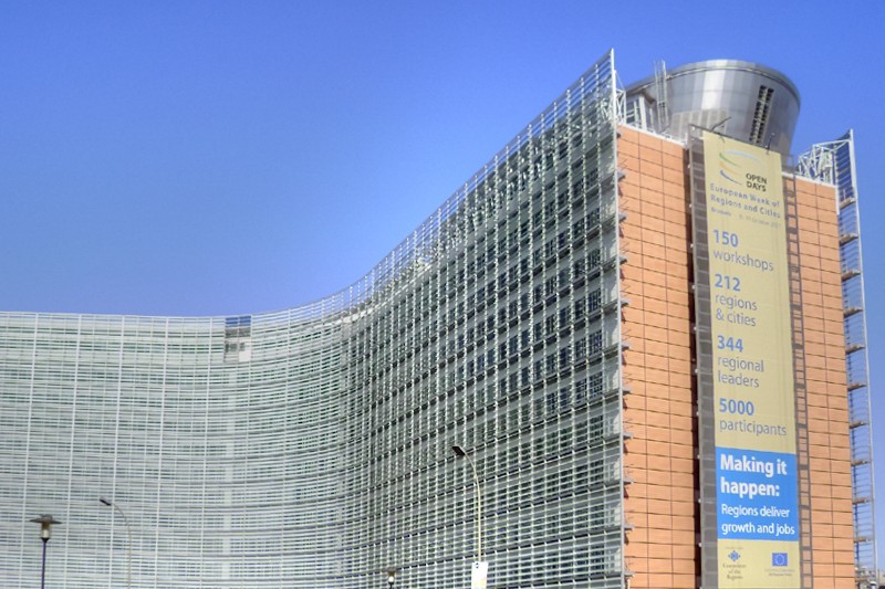 The Berlaymont building, headquarters of the European Commission in Brussels