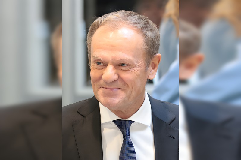 Donald Tusk speaking at the EPP Summit in Brussels