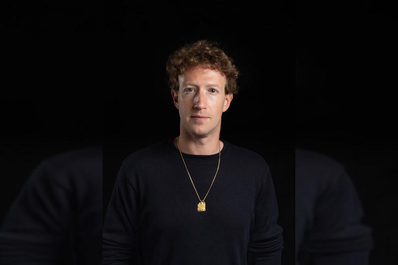 Mark Zuckerberg, co-founder, chairman and CEO of Meta Platforms, in a professional studio portrait