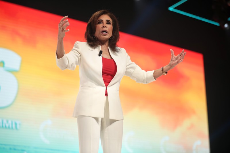 Jeanine Pirro speaking at the 2021 Student Action Summit in Tampa, Florida