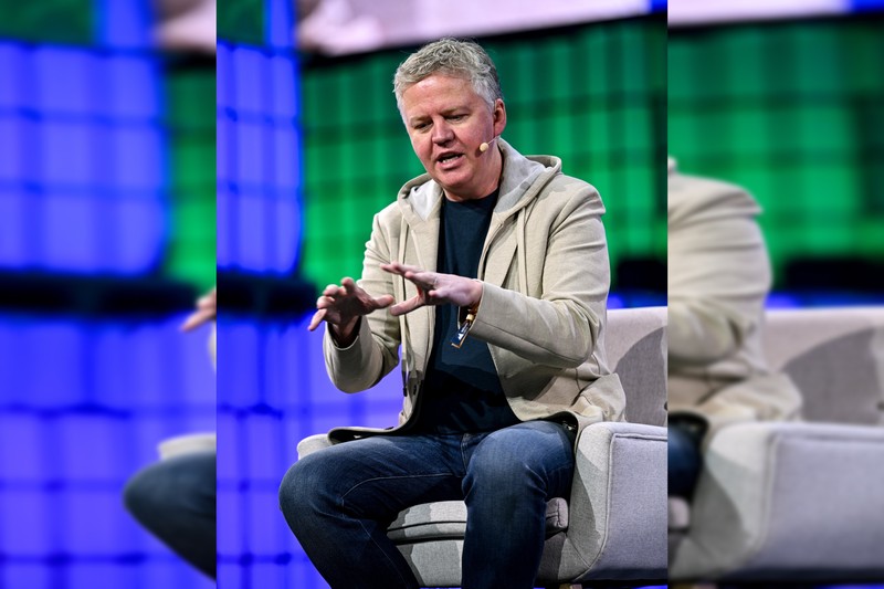 Matthew Prince, CEO of Cloudflare, speaking at Web Summit 2025 in Lisbon