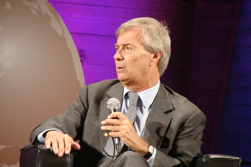 Vincent Bolloré speaking at the Global Conference