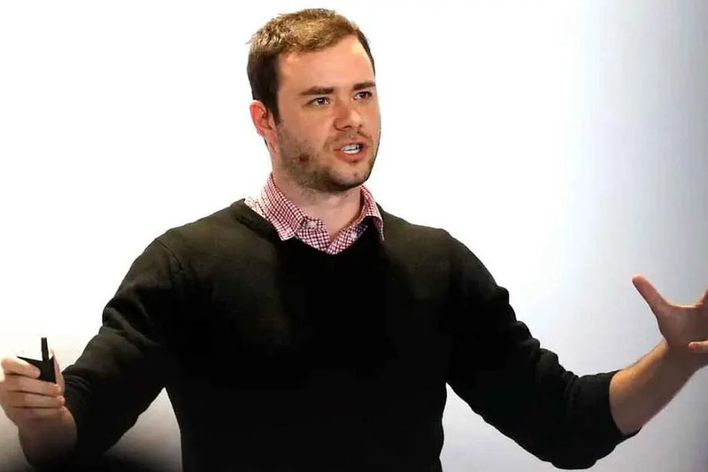 Andrej Karpathy speaking at a presentation in 2016